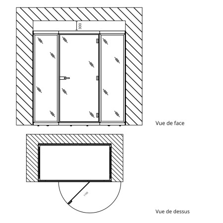 Dimensions extérieures de la cabine SONUS M.