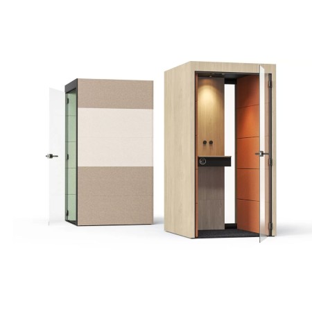 Cabine acoustique SILENT ROOM S pour appels, visioconférences et travail concentré.