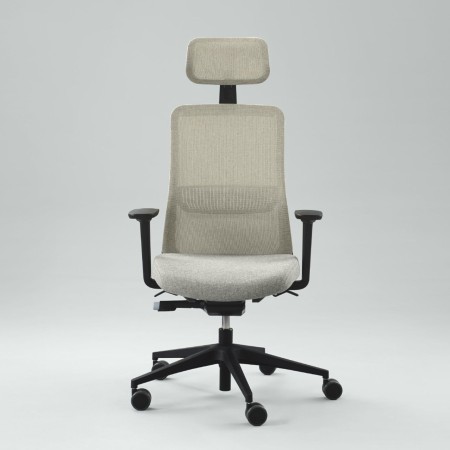 Chaise de bureau ergonomique avec dossier résille design EIRA pour salles de direction.