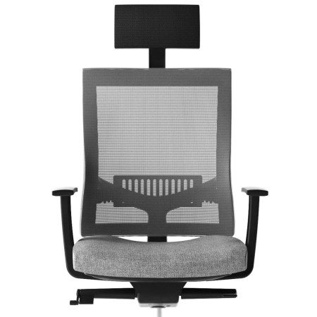 Fauteuil de direction EVA.II avec dossier résille vue de face.