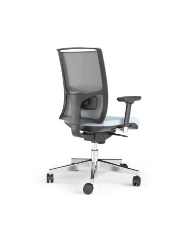 Siège de travail ergonomique DIVA avec soutien lombaire pour poste de travail individuel.