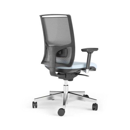 Siège de travail ergonomique DIVA avec soutien lombaire pour poste de travail individuel.