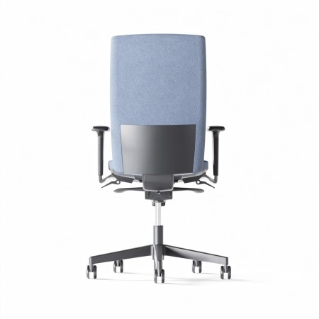 Siège ergonomique professionnel à dossier rembourré AURA vue de dos.