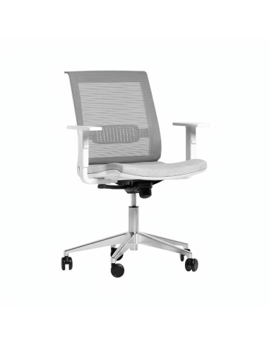 Chaise ergonomique avec soutien pour le dos, roulettes et accoudoirs EVA.