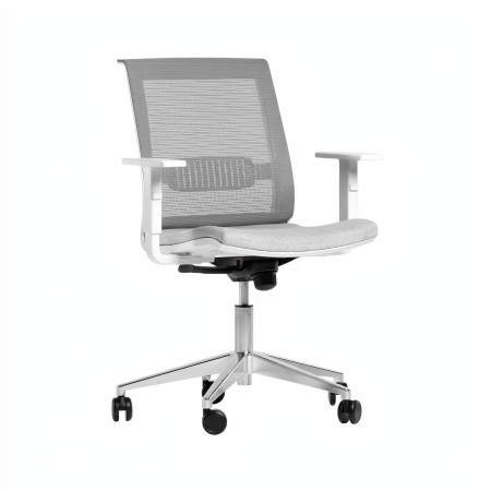 Chaise ergonomique avec soutien pour le dos, roulettes et accoudoirs EVA.