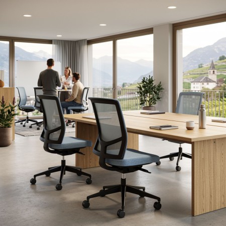 Chaise de bureau professionnelle personnalisable avec mécanisme synchrone et design EVA. 2