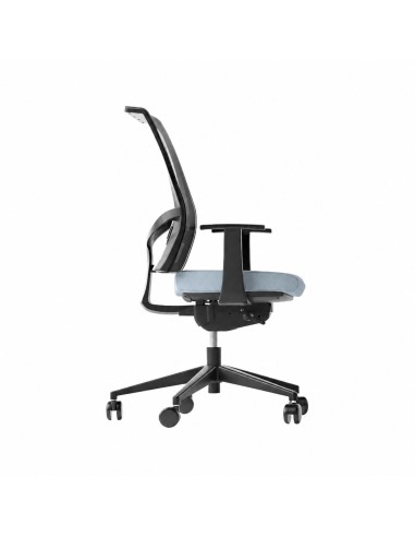 Siège avec maintien lombaire pour bureaux et espaces de coworking EVA.II vue de profil.