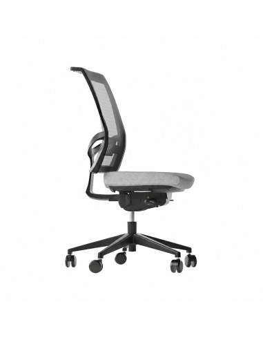 Siège de bureau avec roulettes et dossier en résille pour longues heures de travail EVA.II.