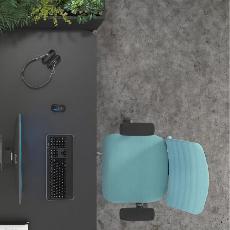 Chaise WIND de bureau ergonomique avec dossier rembourré tissu vue de haut à Zürich.