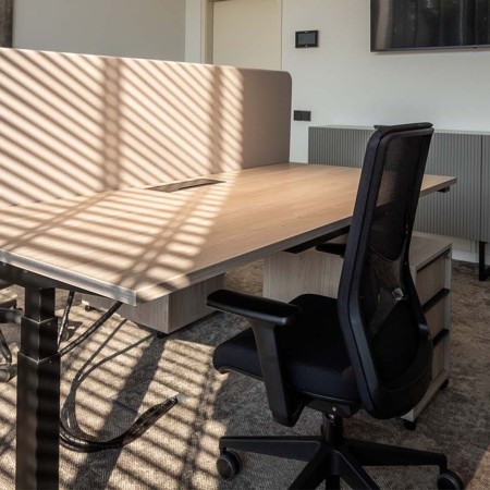 Chaise de bureau professionnelle WIND avec dossier en maille respirante à Berne.