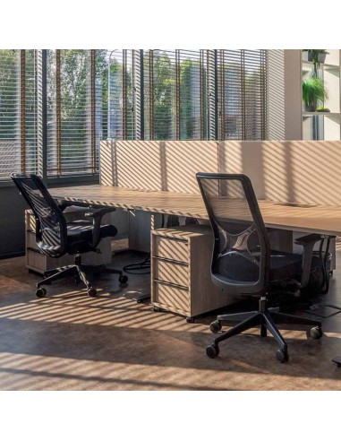 Siège de travail ergonomique WIND avec soutien lombaire réglable et dossier résille à Zürich.