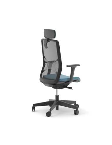 Chaise de bureau ergonomique avec têtière WIND pour bureaux.