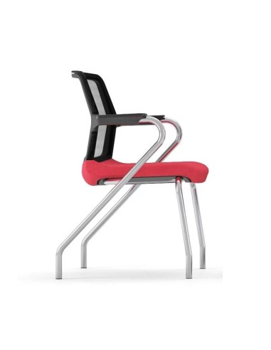 Chaise conférence et formation empilable WIND pour espaces collaboratifs.