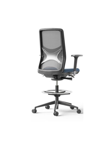 Chaise ergonomique pour bureau assis-debout avec repose-pieds | WIND