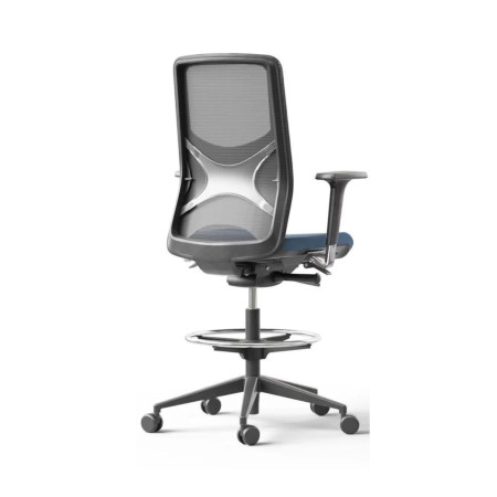 Chaise ergonomique pour bureau assis-debout avec repose-pieds | WIND