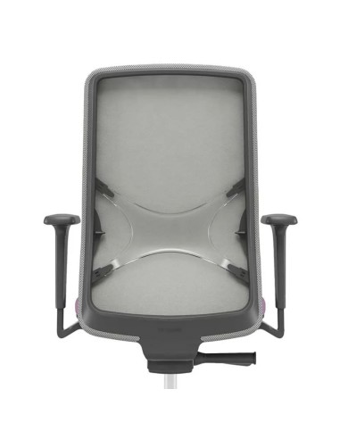 Dos avec soutien lombaire en croix de la chaise haute WIND avec accoudoirs pour bureaux.