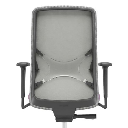 Dos avec soutien lombaire en croix de la chaise haute WIND avec accoudoirs pour bureaux.