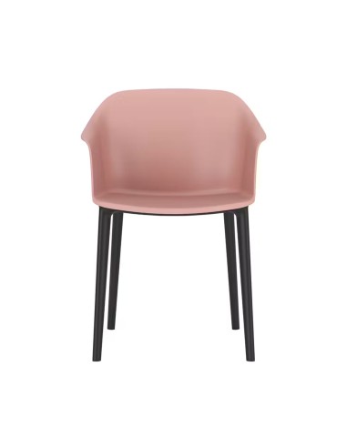 Chaise visiteur plastique avec accoudoirs POLYTONE-C face.