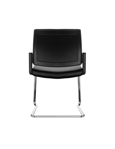 Chaise de réunion cantilever 54 x 57 cm empilable AURA vue de dos.