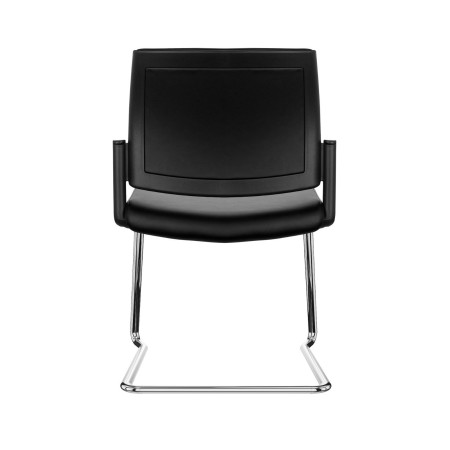 Chaise de réunion cantilever 54 x 57 cm empilable AURA vue de dos.