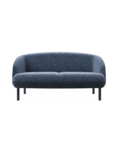 Canapé d'accueil design 2 places KOPA pour bureau et lounge de face.