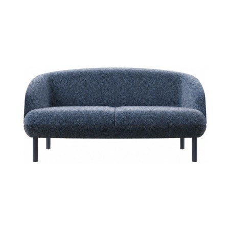 Canapé d'accueil design 2 places KOPA pour bureau et lounge de face.