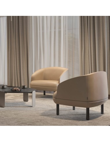Chaises lounge KOPA installées dans un espace d’attente professionnel à Genève.