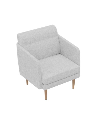 Fauteuil lounge ARCIPELAGO 73 x 70,5 cm en tissu blanc modulaire.