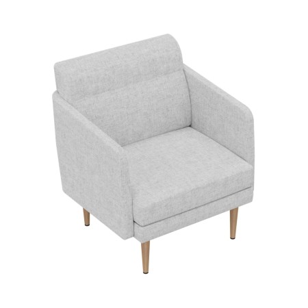 Fauteuil lounge ARCIPELAGO 73 x 70,5 cm en tissu blanc modulaire.