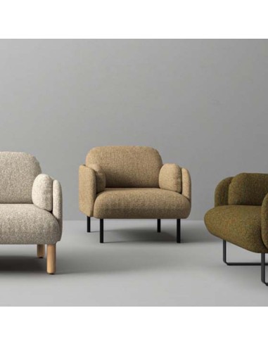 Fauteuil lounge MYAMI dans un espace contemporain à Genève.