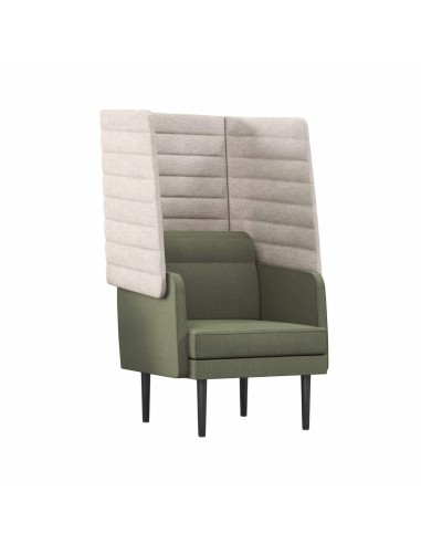 Fauteuil lounge ARCIPELAGO 80 x 81,5 cm haut dossier isolant pour intimité en bureau.