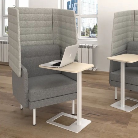 Fauteuil lounge ARCIPELAGO 80 x 81,5 cm haut dossier isolant pour intimité en bureau. 2