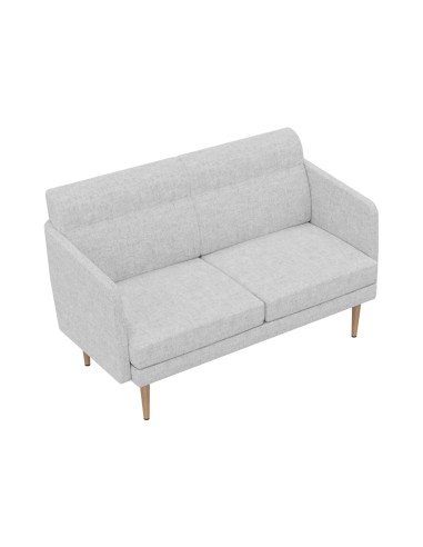 Canapé lounge ARCIPELAGO 2 places gris design contemporain et assise confortable.