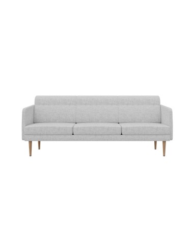 Vue de face du canapé gris 3 places ARCIPELAGO confortable personnalisable.