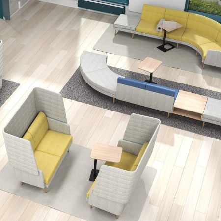 Canapé modulaire en S ARCIPELAGO pour espaces d'accueil professionnels. 2