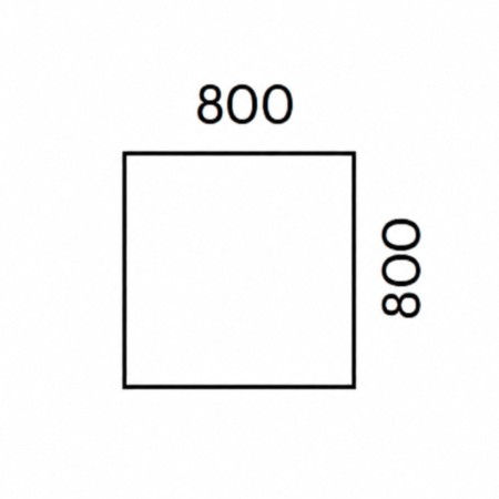 Dimensions table de réunion carrée - Nova U