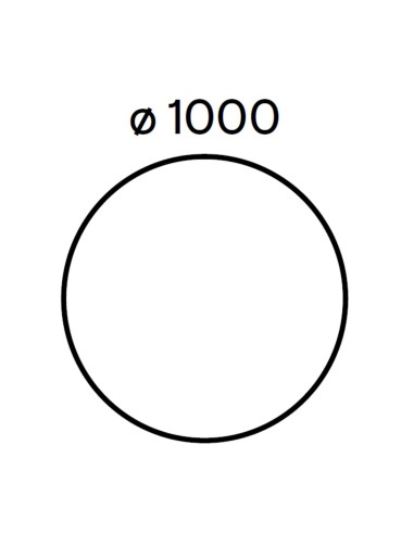 Dimensions table de réunion ronde - Nova U