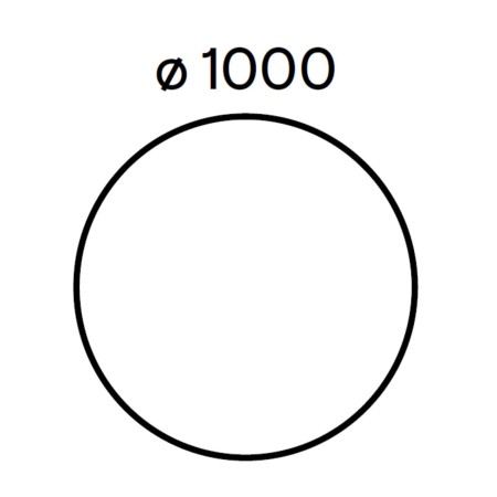 Dimensions table de réunion ronde - Nova U