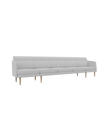 Canapé d'accueil gris confortable 5 places ARCIPELAGO pour entreprises suisses.