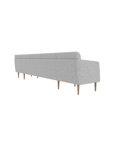 Vue de dos du canapé 5 places modulaire professionnel pour salle d'attente ARCIPELAGO.