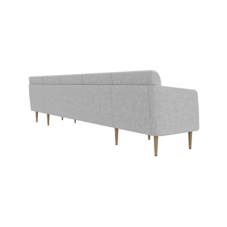 Vue de dos du canapé 5 places modulaire professionnel pour salle d'attente ARCIPELAGO.