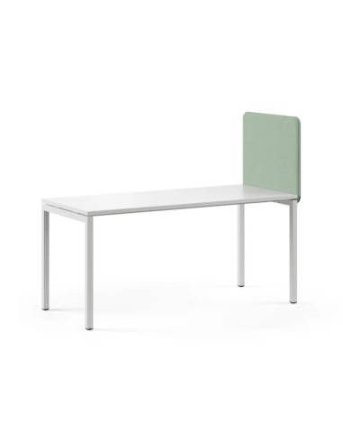 Cloison acoustique latérale TOP 530 pour bureau professionnel revêtue de tissu.