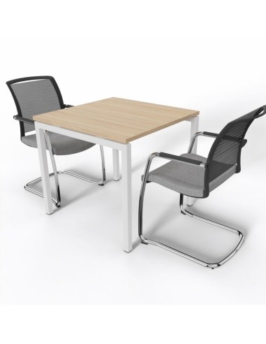 Table de réunion carrée avec chaises - Nova U