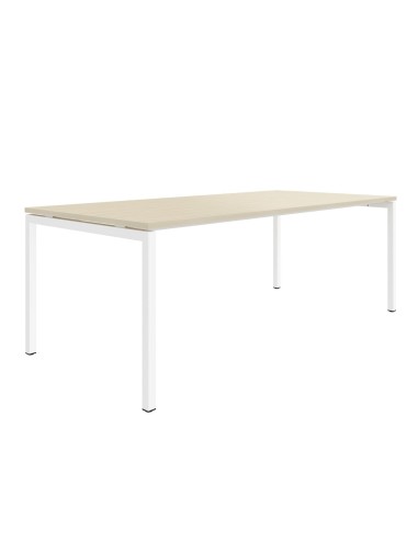 Table de réunion rectangulaire plateau bois - Nova U