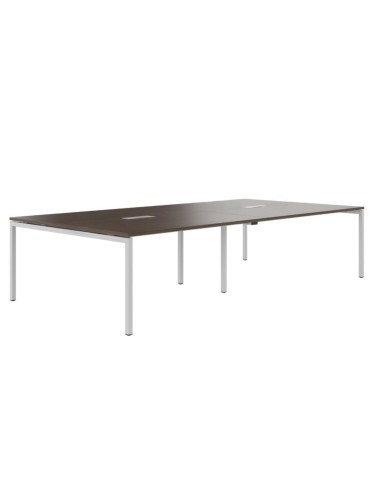 Table de réunion 10 places plateau bois - Nova U