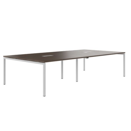 Table de réunion 10 places plateau bois - Nova U