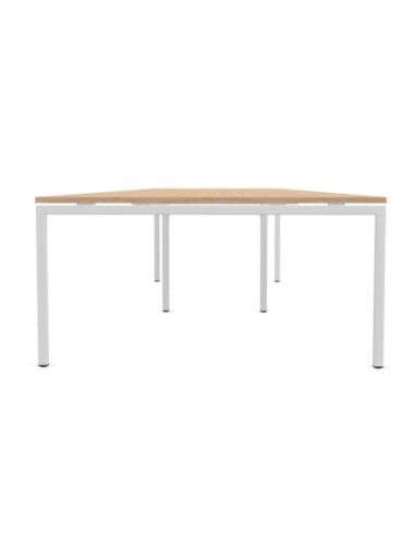 Vue de face de la table trapézoïdale - Nova U