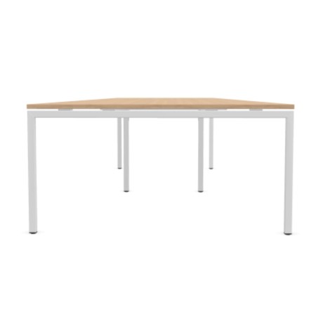 Vue de face de la table trapézoïdale - Nova U
