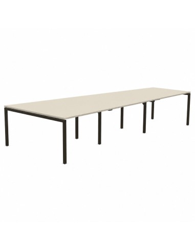 Table de réunion trapézoïdale finition bois - Nova U