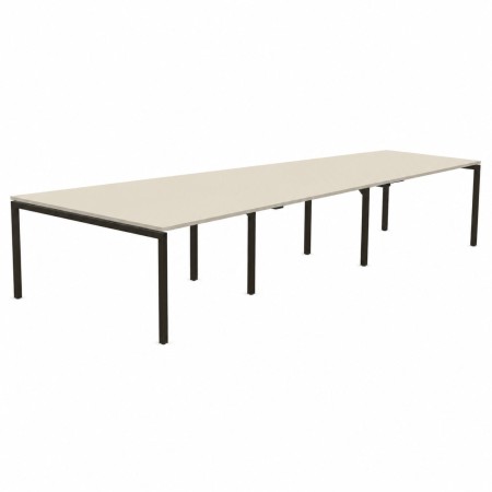 Table de réunion trapézoïdale finition bois - Nova U